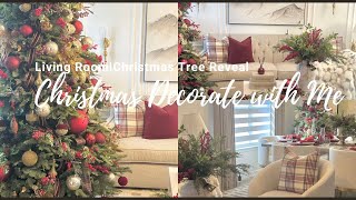 Christmas 2024 Decorate with MeLiving RoomChristmas Tree Reveal [upl. by Alleoj]