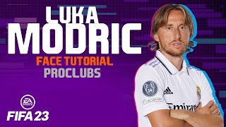 FIFA 23 LUKA MODRIC FACE FIFA 23 PRO CLUBS LOOKALIKE  TUTORIAL  CAREER MODE  REAL MADRID [upl. by Lartnom]