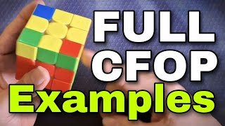 FULL CFOP EXAMPLE SOLVES AVANZADO [upl. by Padget895]