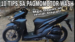 HONDA CLICK 125i  10 TIPS PAANO LINISIN  ANO YUNG MGA DISKARTE SA PAGLILINISMOTOR WASH [upl. by Reinaldos456]