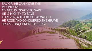 Mighty to Save  Hillsong Lyrics music 2023 2024 new holy daily song online hosanna love [upl. by Yvette]