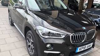 2018 18 BMW X1 XDRIVE XLINE 20i AUTO  HIGH SPEC  14750 MILES  1 OWNER FBMWSH [upl. by Niraa]