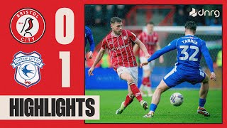 Bristol City 01 Cardiff City  Highlights [upl. by Eisler]