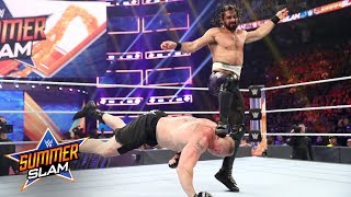 Seth Rollins counters Brock Lesnar and unleashes on The Beast SummerSlam 2019 [upl. by Root673]