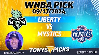 New York Liberty vs Washington Mystics 91724 WNBA Picks amp Predictions by Rodd Zawacky [upl. by Roderich]