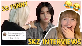 stray kids interview catch up whats on their phone amp compliment battle [upl. by Raila]