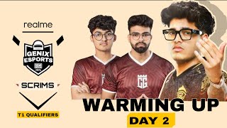 HINDI T1 WARMING UP  BATTLEGROUNDS MOBILE INDIA  GENIX ESPORTS ​⁠ ​⁠SpeRocasts [upl. by Amhser]