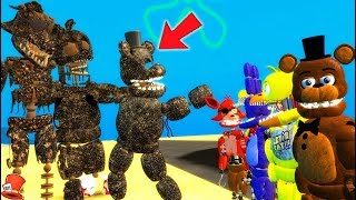 WITHERED ANIMATRONICS vs BURNT ANIMATRONICS Gmod FNAF Mods RedHatter [upl. by Corvin751]