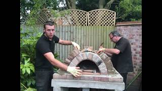 Homemade Easy Outdoor Pizza Oven DIY [upl. by Noyahs]