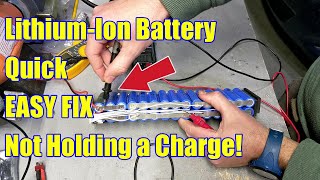 Explained for BEGINNERS Lithiumion Battery not holding charge How to Diagnose and FIX [upl. by Korella]