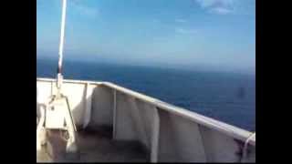 Virtual tour on board of a cargo ferry boat  Crossing the Caspian Sea Turkmenistan to Azerbaijan [upl. by Hoopen232]