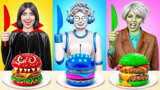 Défi De Cuisine GrandMère Robot vs Vampire vs Zombie par Multi DO Challenge [upl. by Stillas]