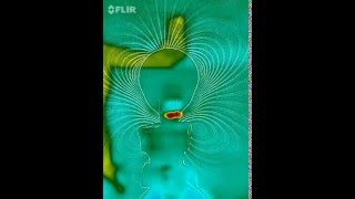 First time Ever Seen 1 FLIR Dielectric heating induction along inertial plane of magnet [upl. by Sillaw]