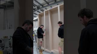 Building a Huge Bookcase with Sliding Door [upl. by Ainej]