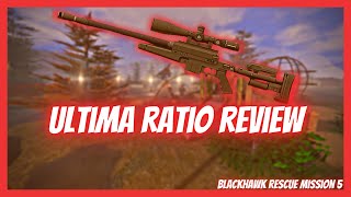 ULTIMA RATIO REVIEW  Blackhawk Rescue Mission 5  Roblox [upl. by Nirrep]