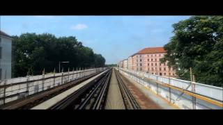 Führerstandsmitfahrt Berliner UBahn U1 1080p [upl. by Rabassa]