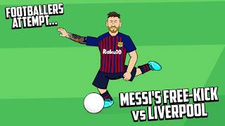 MESSIS FREEKICK vs LIVERPOOL🔥 Footballers Attempt Frontmen 83 [upl. by Yllek]