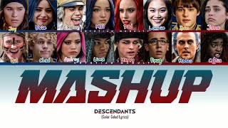 Descendants  Mashup Megamix Color Coled Lyrics [upl. by Yonah]