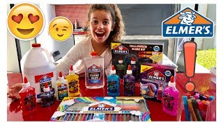 Haul de pegamento ELMERS para hacer SLIME  ELMERS GLUE HAUL [upl. by Dorrahs324]