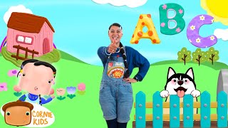 ABC en Inglés  Canciones Infantiles  Cornie Kids [upl. by Einberger820]