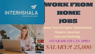 WORK FROM HOME JOBS FRESHERS ANY GRADUATE CAN APPLY SALARY 25000 PER MONTH [upl. by Nomyaw]