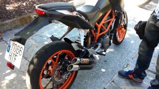 KTM 390 duke Exhaust Ixil Hyperlow wo dbkiller [upl. by Yenolem]