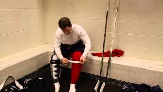 How to Put on Hockey Shin Guards [upl. by Ayyn]