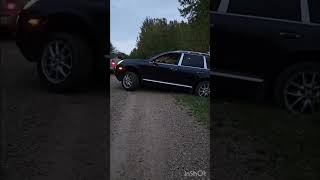 My Porsche cayenne S got stuck when I was trying to turn around on a driveway lol [upl. by Edelstein]