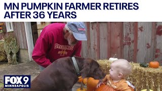 Minnesota farmer retiring after 36 years of growing pumpkins [upl. by Egroeg799]