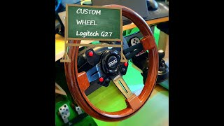 Logitech G25  G27  G29 custom wheel mod [upl. by Enaek]