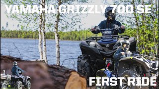 YAMAHA GRIZZLY 700 SE  FIRST RIDE [upl. by Burne]