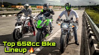 RE Continental GT650  Benelli 600i  Ninja 650 bs6  650cc Line Up  Cinematic  Wheelies ❤️ [upl. by Cire]