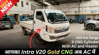 2024 Tata Intra V20 GOLD  AC Model  Bi Fuel  On Road Price Mileage Specifications Hindi Review [upl. by Stallworth]