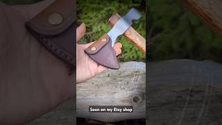 CRKT Wood Chogan THawk Hatchet Leather Sheath leathercraft handcraft thawk handmade [upl. by Oninrutas234]