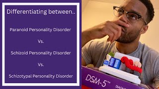 DSM5  Paranoid Personality D vs Schizoid Personality Disorder vs Schizotypal Personality Disorder [upl. by Kcirederf]