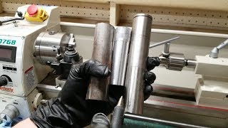 Turning Aluminum vs Mild Steel vs Stainless Steel on the Lathe [upl. by Euqinom706]