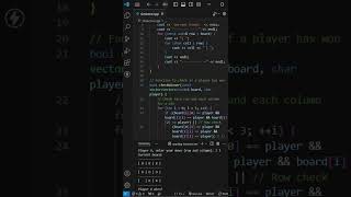 Tictactoe game using c  object oriented programming viralnow shorts coding fundamental [upl. by Sunshine]