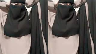 Styling Single Niqab With Square Hijab [upl. by Akemrej605]