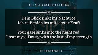 Eisbrecher Vergissmeinnicht lyrics with English translation [upl. by Hasseman]