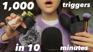 ASMR 1000 triggers in 10 minutes [upl. by Esined]