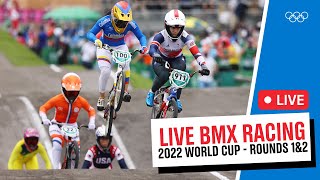 RELIVE  BMX Racing  World Cup Rounds 1amp2 [upl. by Eikcuhc]