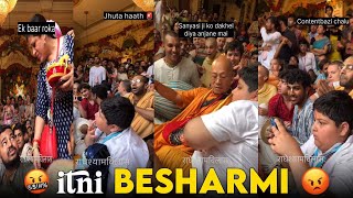 Abhinav Arora Exposed 🤡 Part 2  Reels Ke liye Sanyasi Ji ko Gira Diya [upl. by Yeldud]