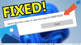 How to Fix Cant Trim Videos on Windows 10 Photo App  Error Code 0x80070020 [upl. by Angele]