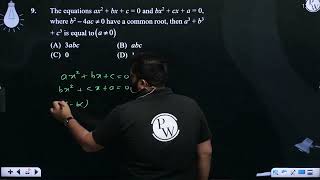 The equations ax2  bx  c  0 and bx2  cx  a  0 where b2 4ac 0 have a common r [upl. by Westney]