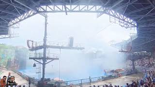 Universal Studios Singapore  HD  Water world  Show singaporeVlogs [upl. by Eigla]