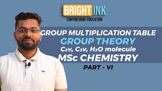 GROUP MULTIPLICATION TABLE of symmetry operation  C2v  C3v  Group Theory [upl. by Ylirama]