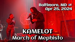 Kamelot  March of Mephisto Rams Head Live Baltimore MD 🇺🇸 April 25 2024 LIVE HDR 4K [upl. by Hutton261]