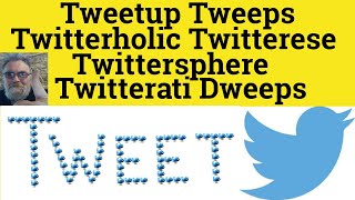 🔵 X or Ex  Tweetup Tweeps Twitterholic Twitterese Twittersphere Twitterati Dweeps  Neologisims [upl. by Lauryn]