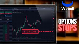 How to Place Stops on Options in Webull [upl. by Tiffie]