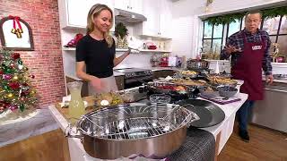 Viking 3in1 TriPly Stainless Steel 85qt Oval Roaster on QVC [upl. by Nagey]